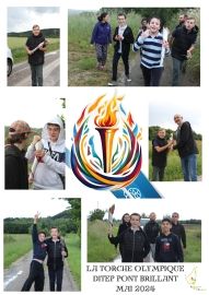 la flamme olympique DITEP Pont Brillant